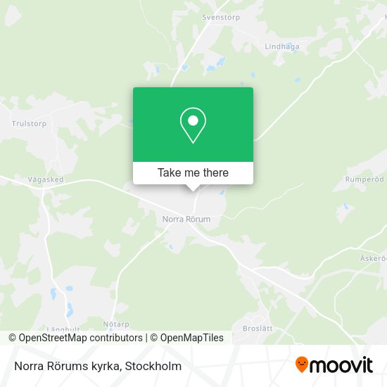 Norra Rörums kyrka map