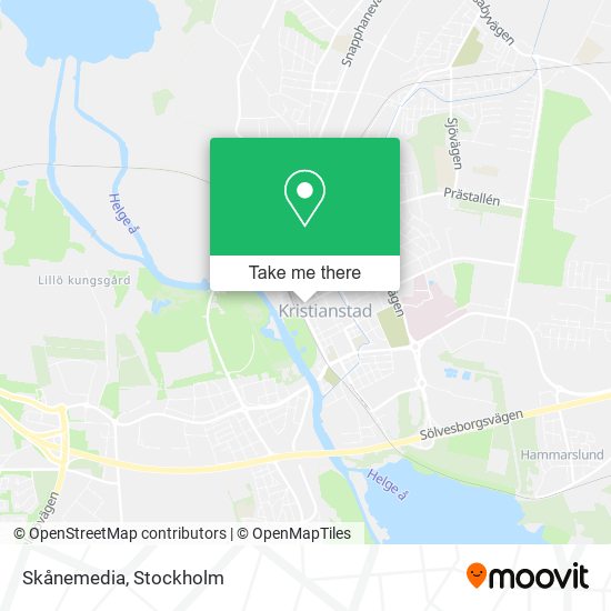 Skånemedia map