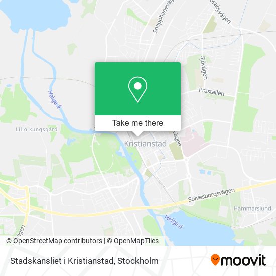 Stadskansliet i Kristianstad map