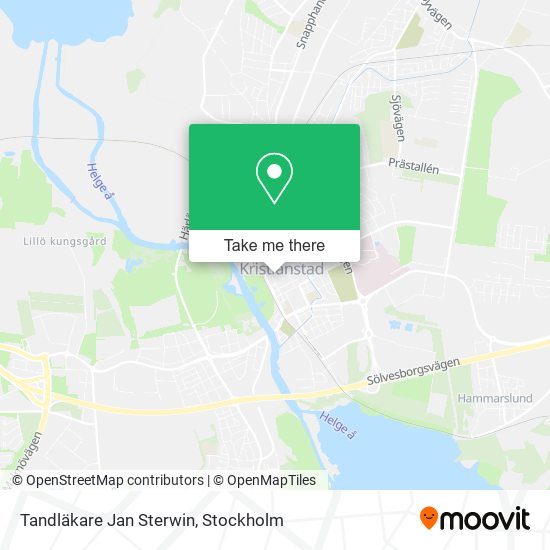 Tandläkare Jan Sterwin map