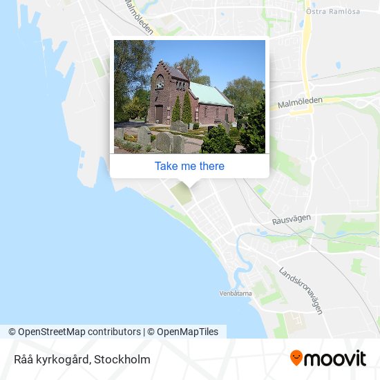 Råå kyrkogård map