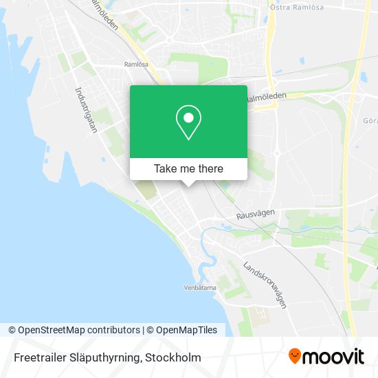 Freetrailer Släputhyrning map