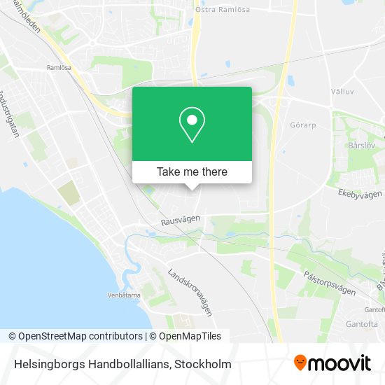 Helsingborgs Handbollallians map