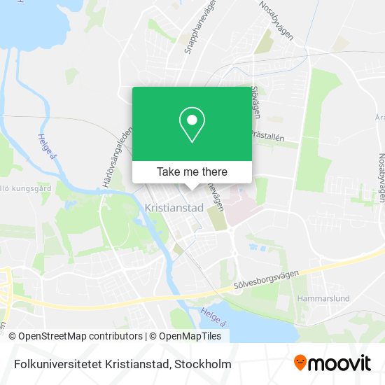 Folkuniversitetet Kristianstad map