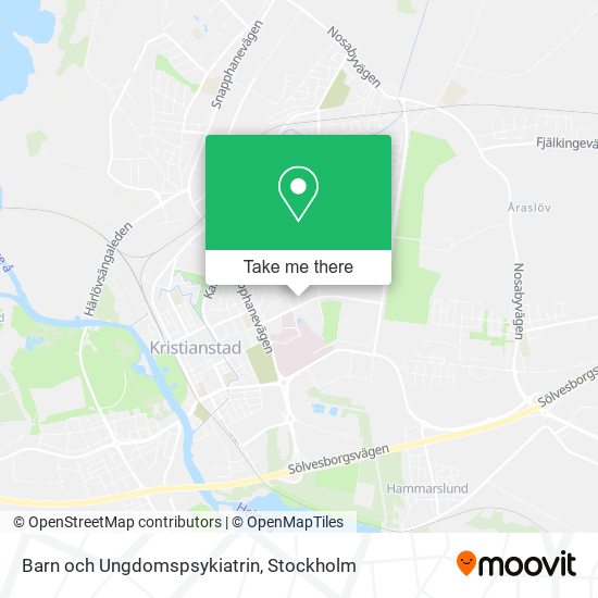 Barn och Ungdomspsykiatrin map