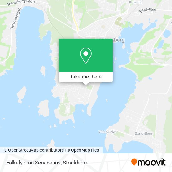 Falkalyckan Servicehus map