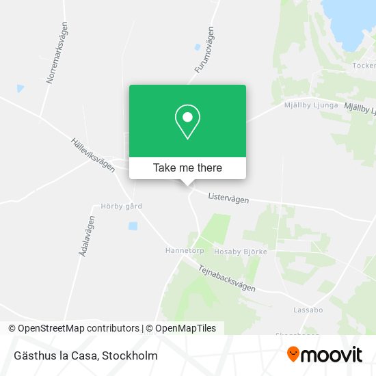 Gästhus la Casa map