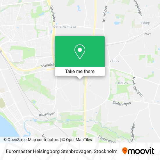 Euromaster Helsingborg Stenbrovägen map