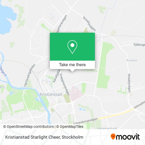 Kristianstad Starlight Cheer map