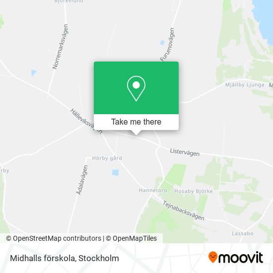 Midhalls förskola map