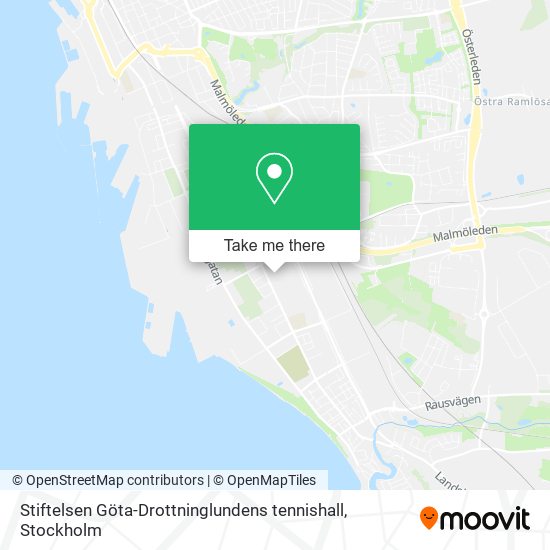 Stiftelsen Göta-Drottninglundens tennishall map