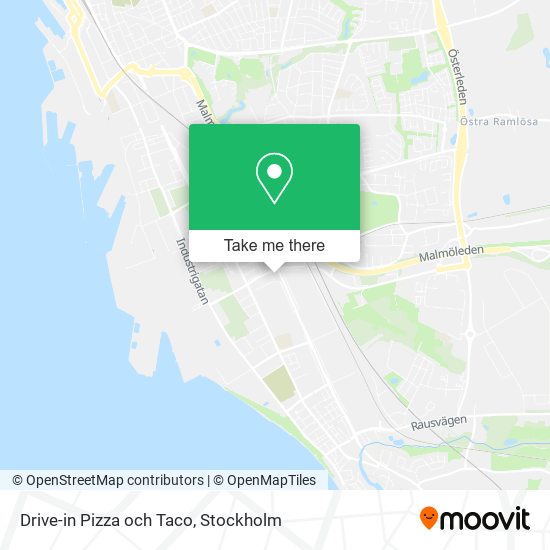 Drive-in Pizza och Taco map