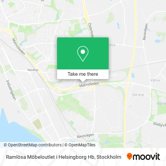 Ramlösa Möbeloutlet i Helsingborg Hb map