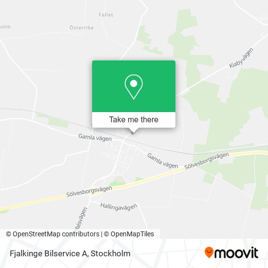 Fjalkinge Bilservice A map