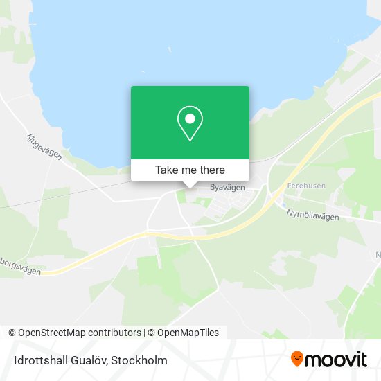 Idrottshall Gualöv map