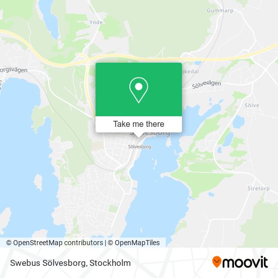 Swebus Sölvesborg map