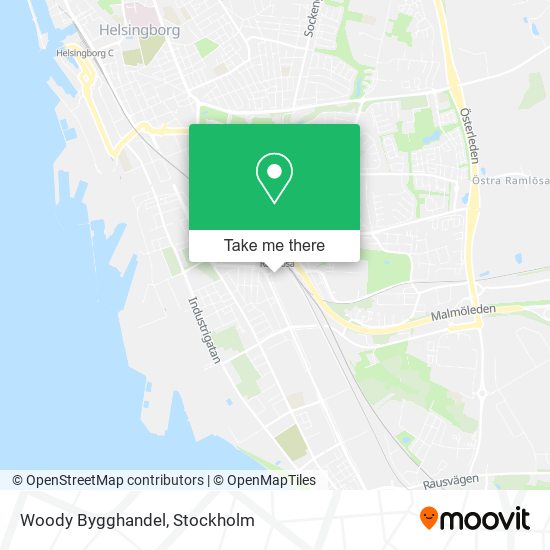 Woody Bygghandel map