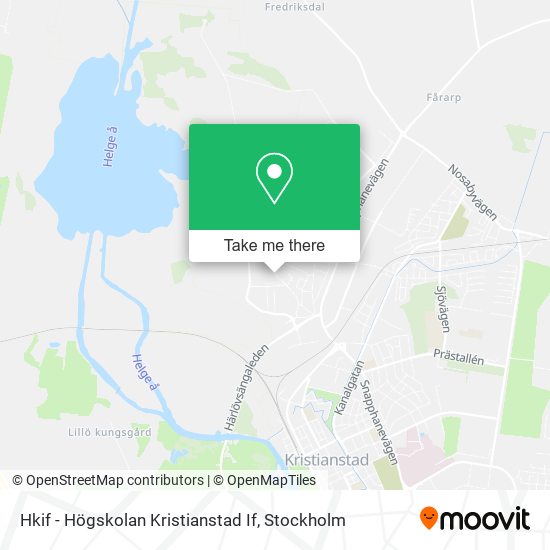 Hkif - Högskolan Kristianstad If map