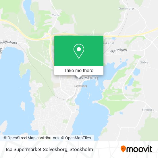 Ica Supermarket Sölvesborg map