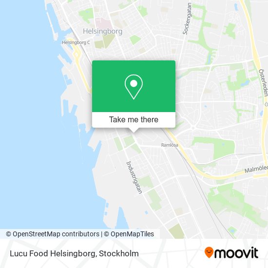Lucu Food Helsingborg map