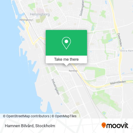 Hamnen Bilvård map