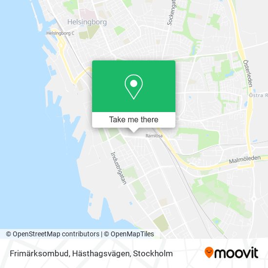 Frimärksombud, Hästhagsvägen map