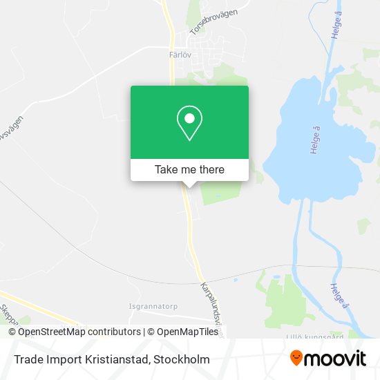 Trade Import Kristianstad map