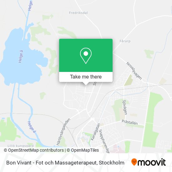 Bon Vivant - Fot och Massageterapeut map