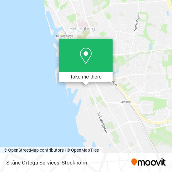 Skåne Ortega Services map