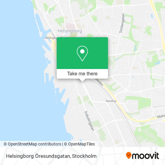 Helsingborg Öresundsgatan map