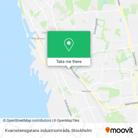 Kvarnstensgatans industriområde map