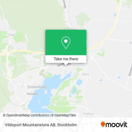 Vildsport Mountainstore AB map