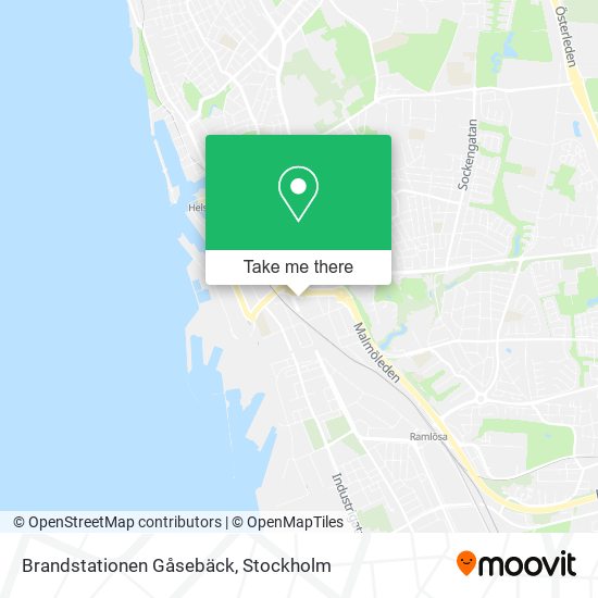 Brandstationen Gåsebäck map