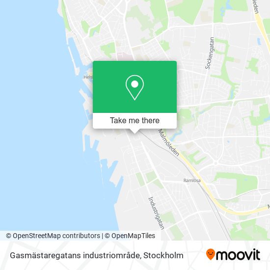 Gasmästaregatans industriområde map