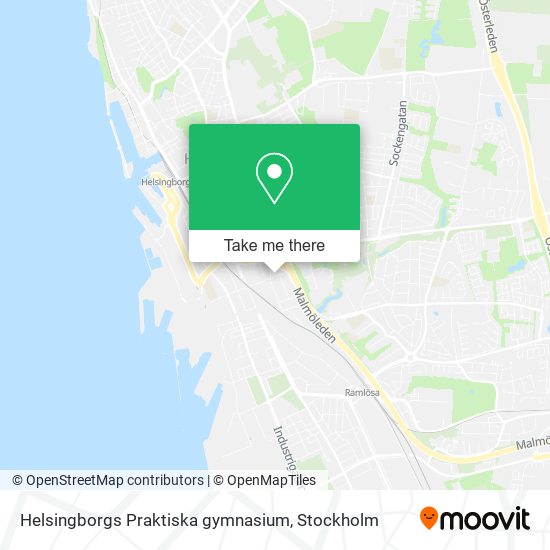 Helsingborgs Praktiska gymnasium map