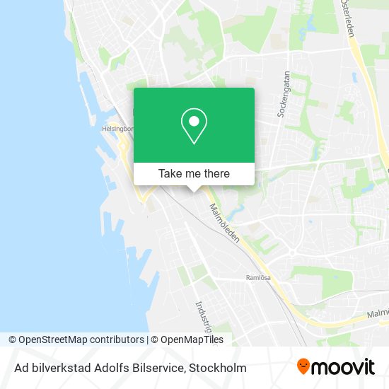 Ad bilverkstad Adolfs Bilservice map