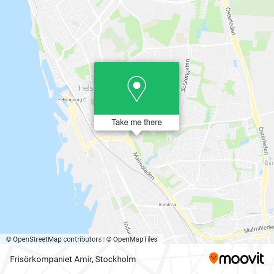 Frisörkompaniet Amir map