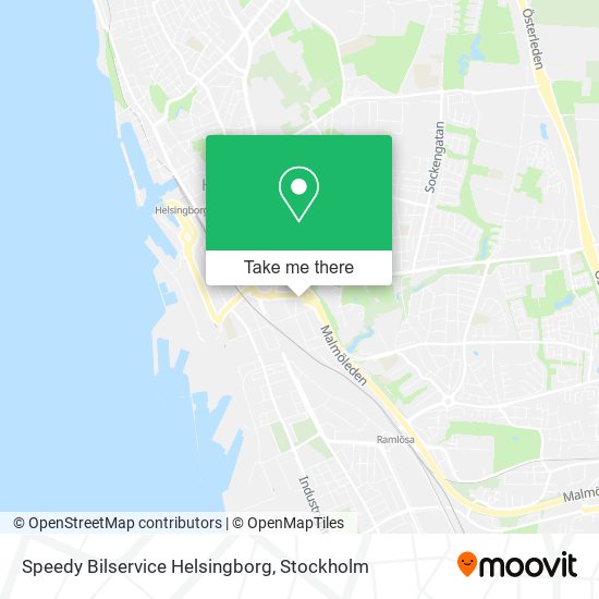 Speedy Bilservice Helsingborg map