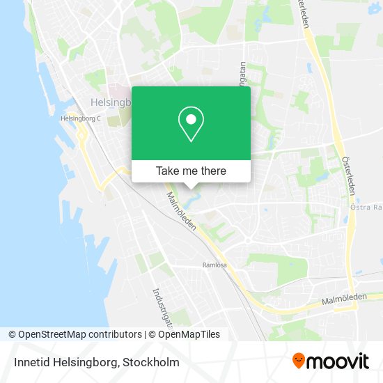 Innetid Helsingborg map