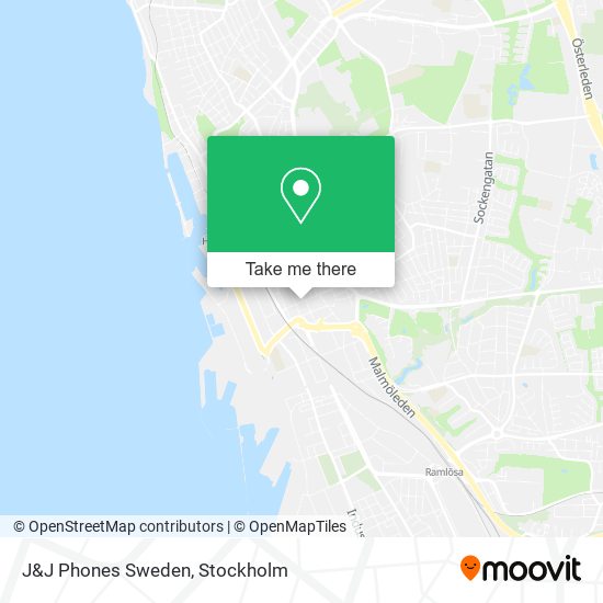 J&J Phones Sweden map