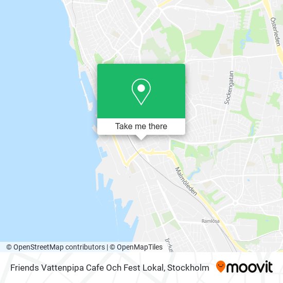 Friends Vattenpipa Cafe Och Fest Lokal map