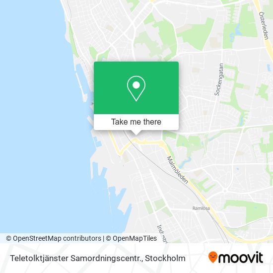 Teletolktjänster Samordningscentr. map