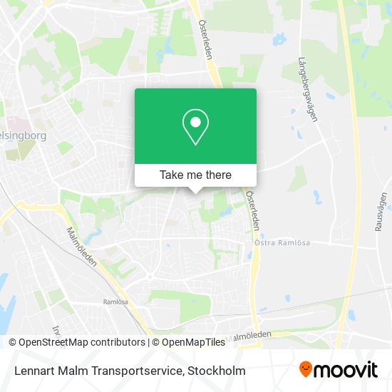 Lennart Malm Transportservice map