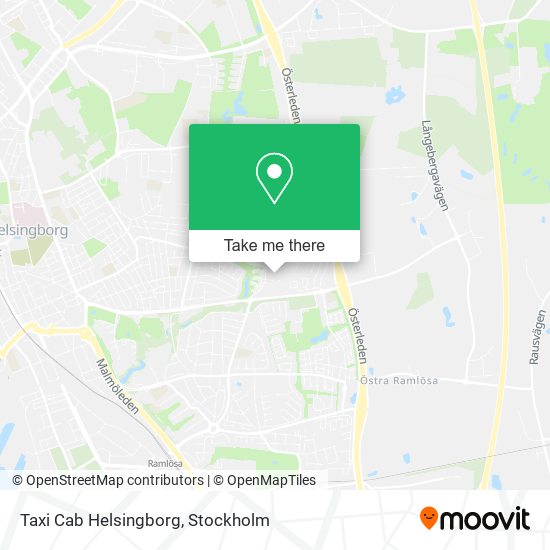 Taxi Cab Helsingborg map