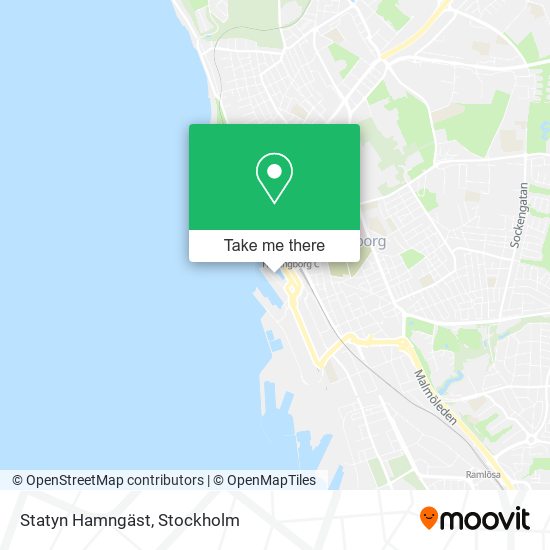 Statyn Hamngäst map