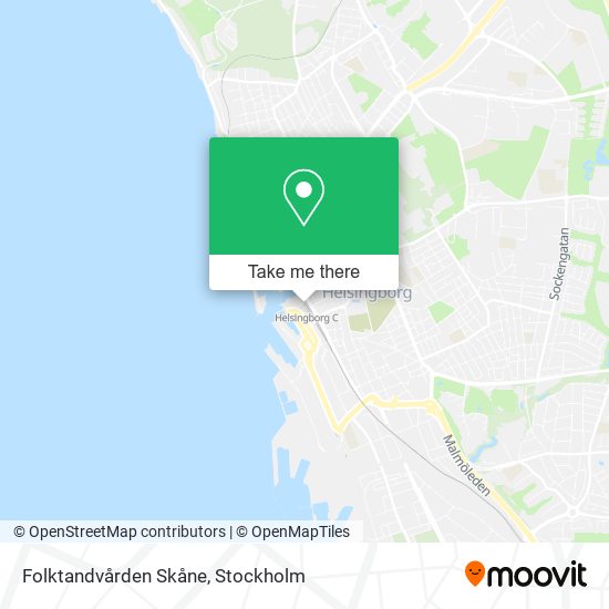 Folktandvården Skåne map