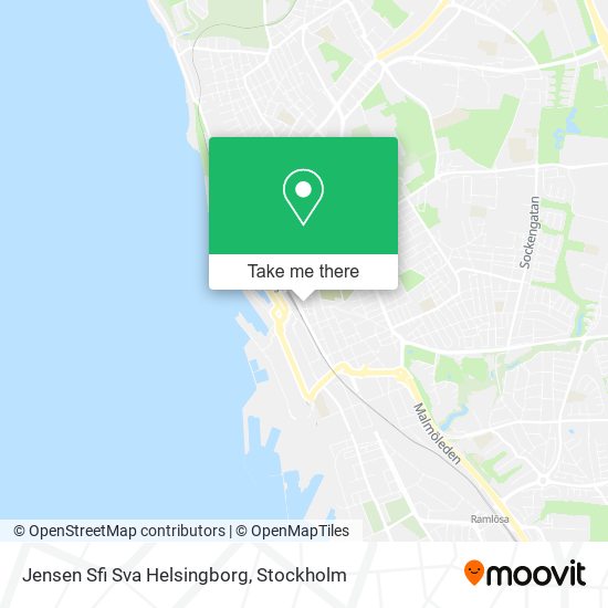 Jensen Sfi Sva Helsingborg map