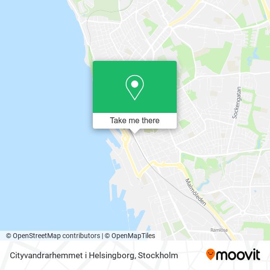 Cityvandrarhemmet i Helsingborg map