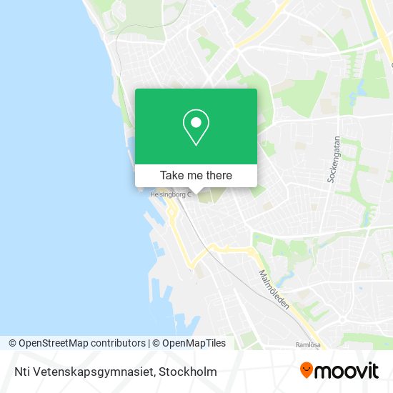 Nti Vetenskapsgymnasiet map