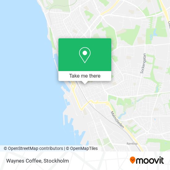 Waynes Coffee map